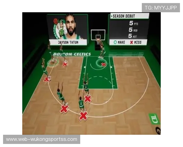 塔图姆无球效率提升，对比上赛季关键回合得分结构显著优化